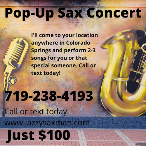 Pop Up Sax Concert